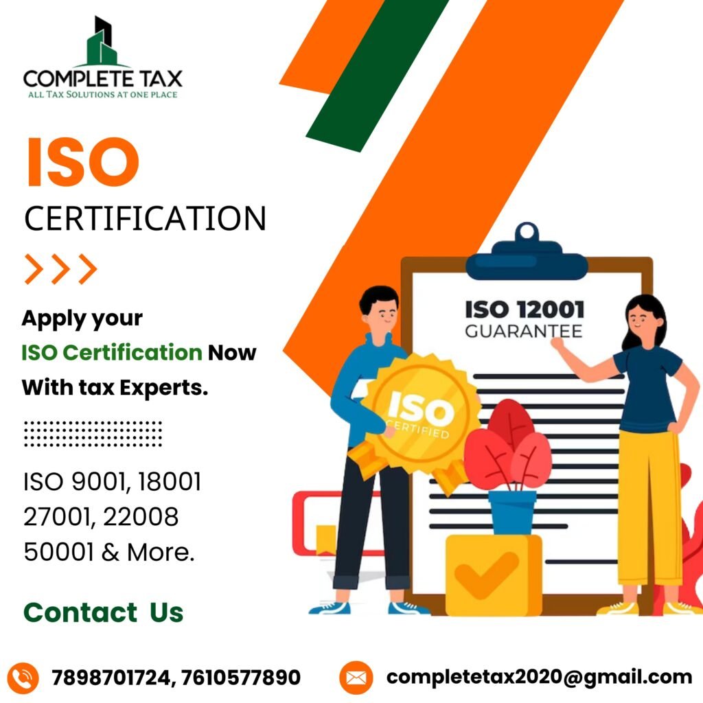 12A & 80G Registration Import export license iso registration