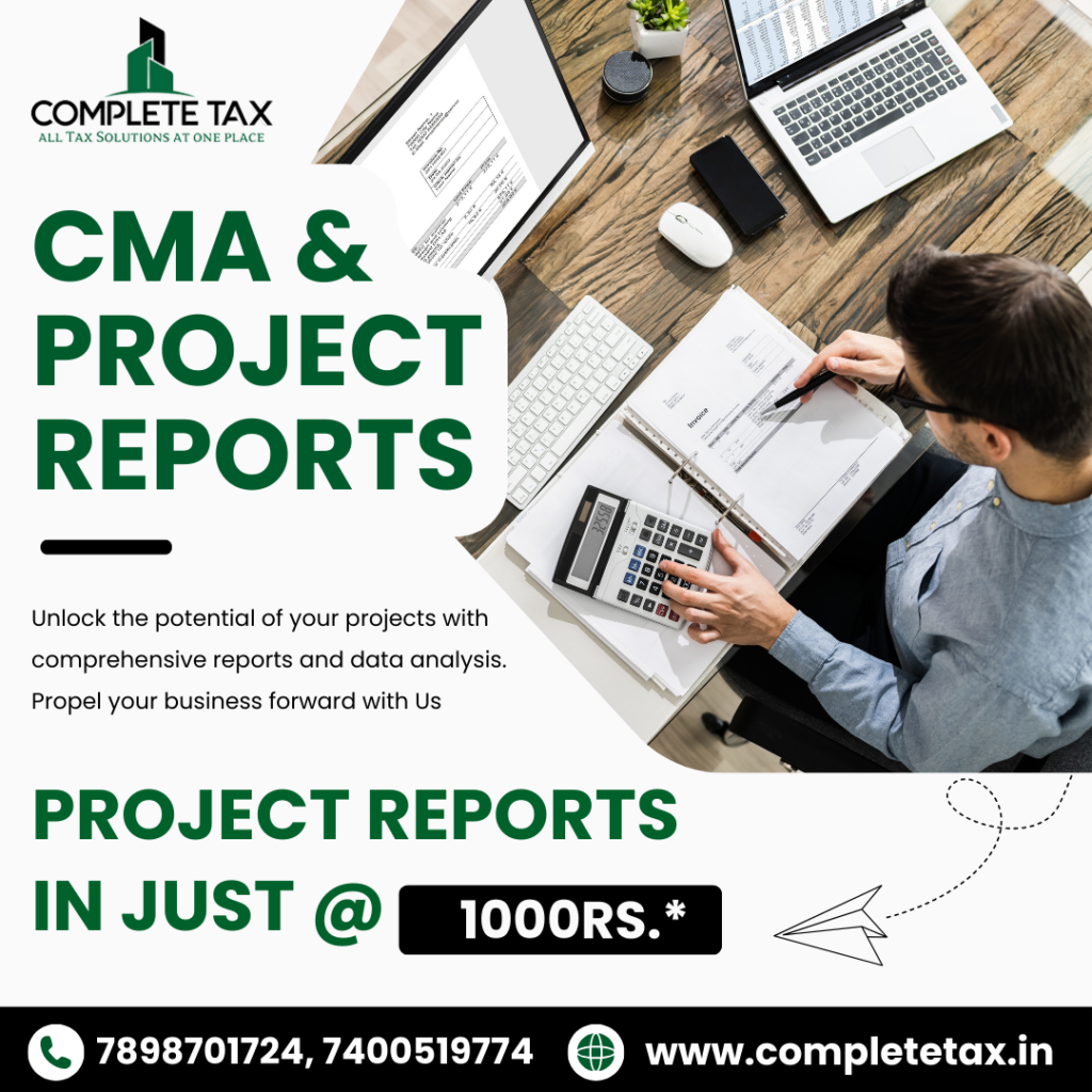 cma & project report