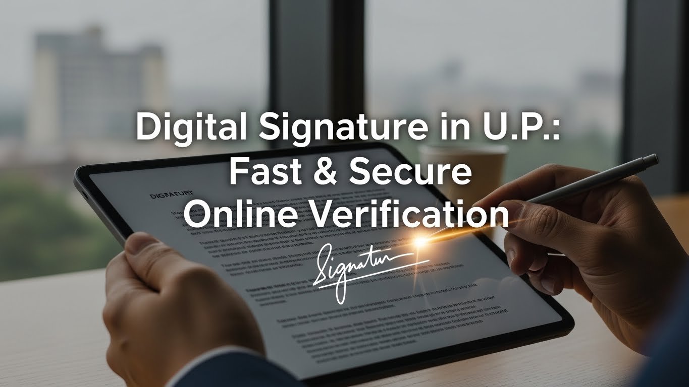 Digital Signature in U.P.:  Fast & Secure Online Verification